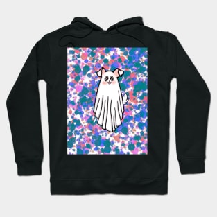 Ghost Puppy with Confetti Hoodie